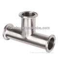 sanitary stainless steel pipe clamp tee